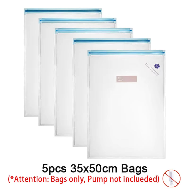 Vacuum Seal Food Storage Bags Set with Electric Pump