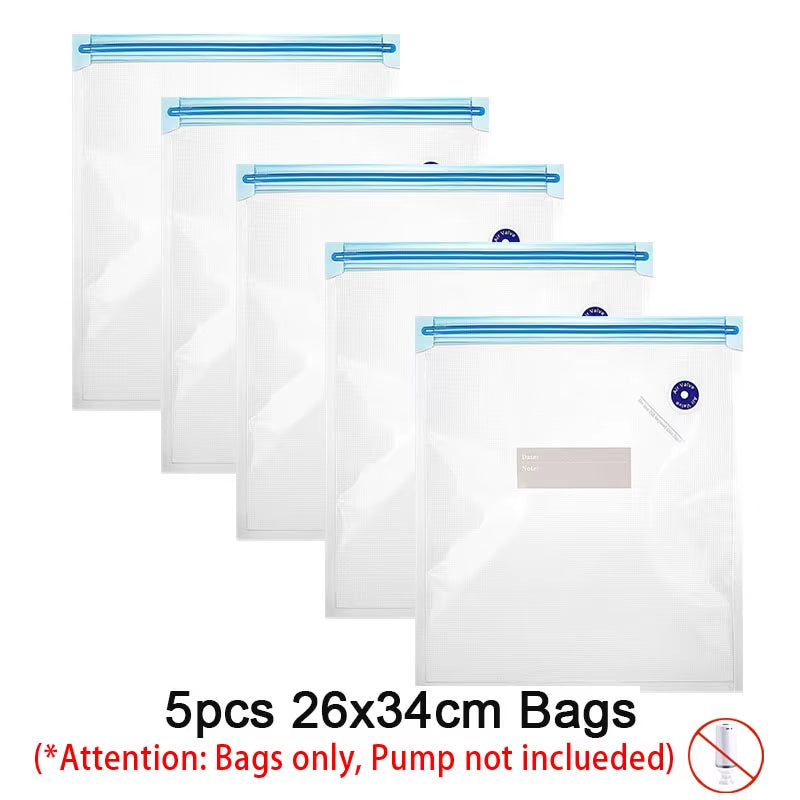 Vacuum Seal Food Storage Bags Set with Electric Pump