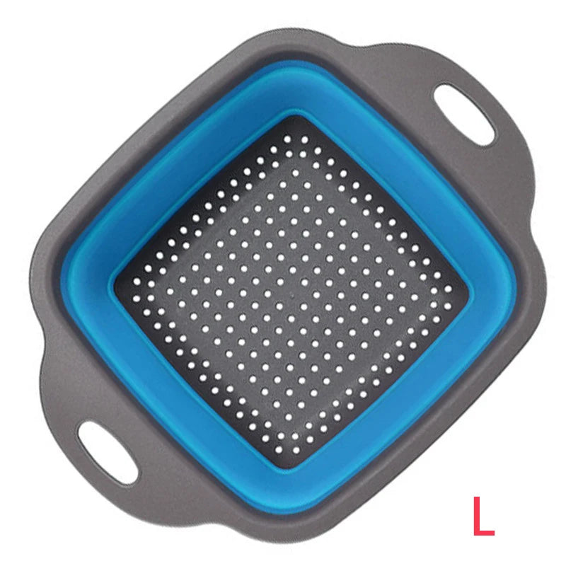 Foldable Silicone Colander — Collapsible Kitchen Strainer