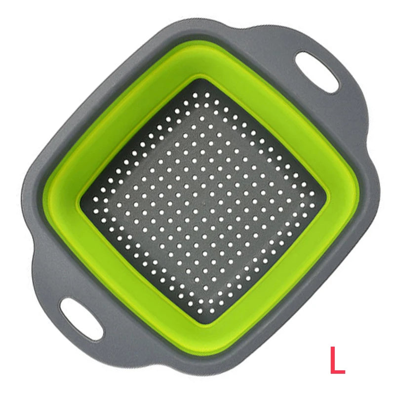Foldable Silicone Colander — Collapsible Kitchen Strainer