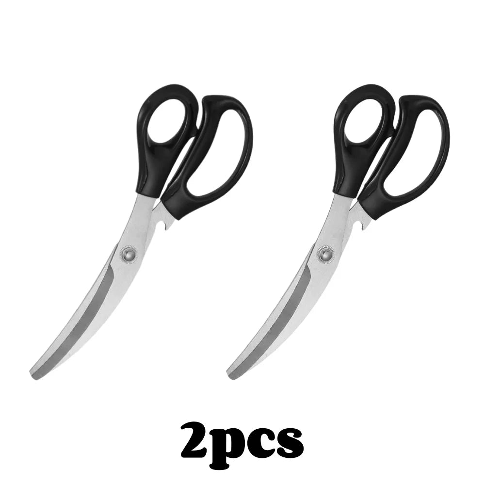 Professional Stainless Steel Kitchen Scissors — Multifunctional