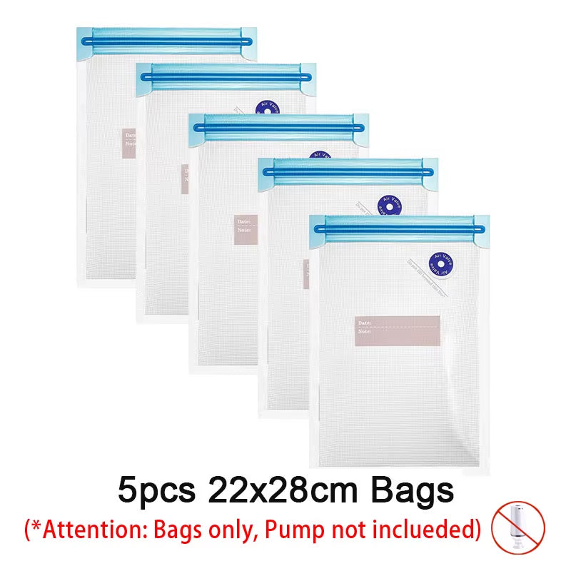 Vacuum Seal Food Storage Bags Set with Electric Pump