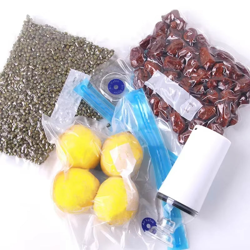 Vacuum Seal Food Storage Bags Set with Electric Pump
