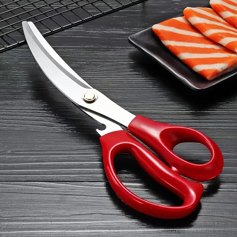 Professional Stainless Steel Kitchen Scissors — Multifunctional