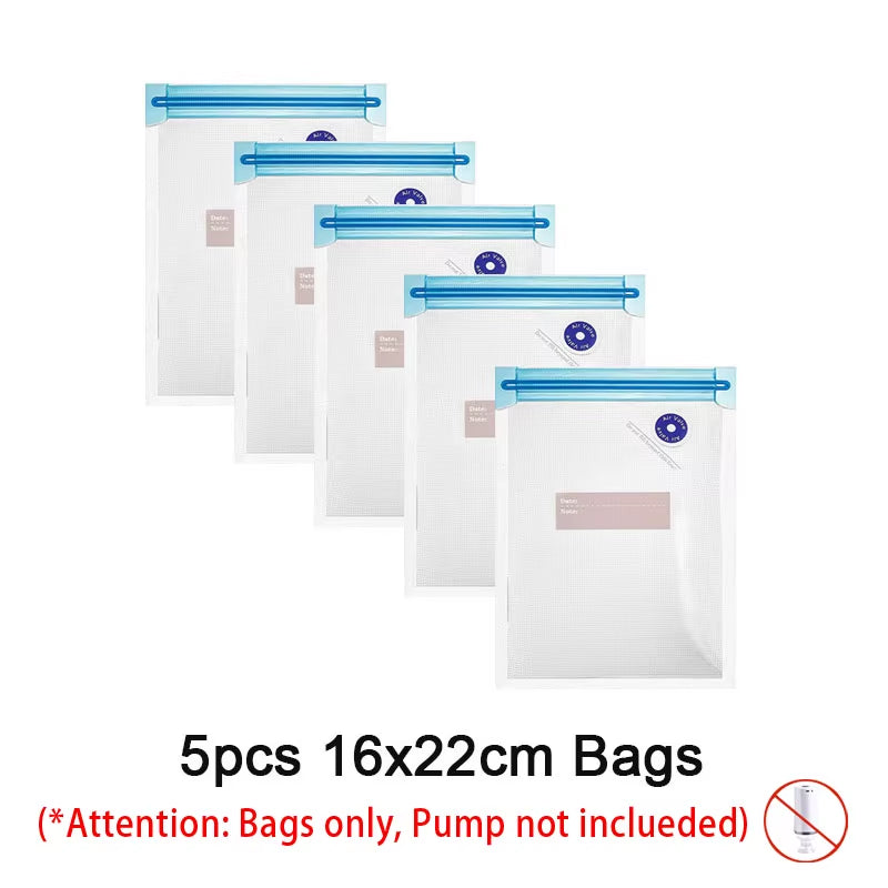 Vacuum Seal Food Storage Bags Set with Electric Pump