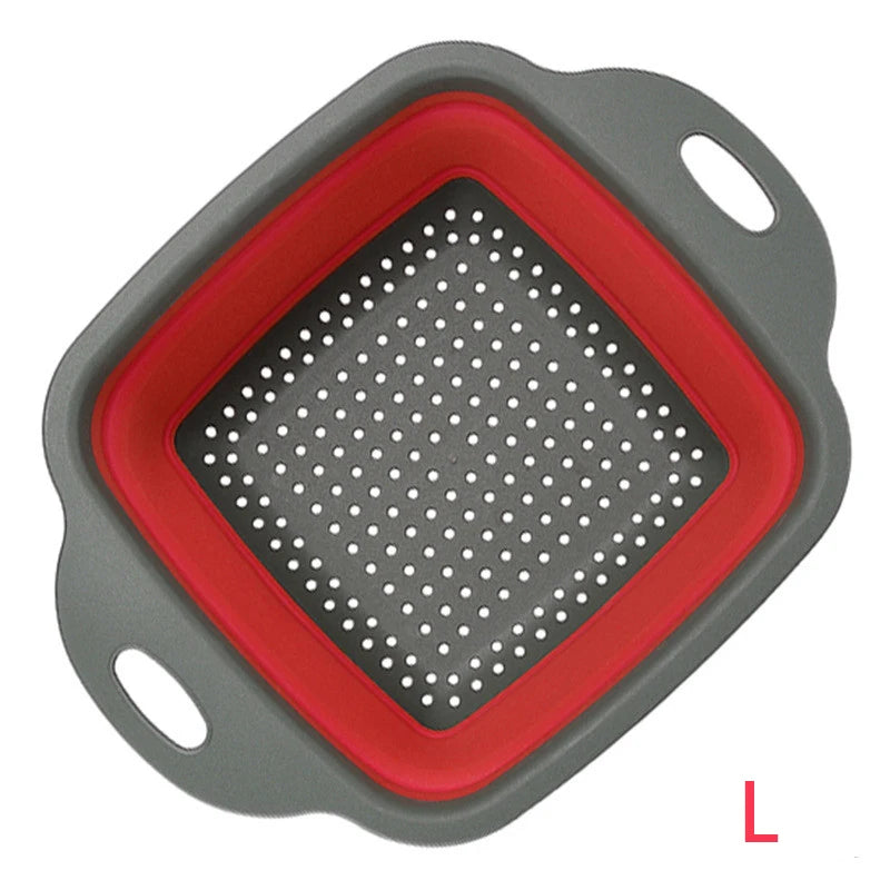 Foldable Silicone Colander — Collapsible Kitchen Strainer